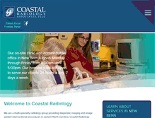 Tablet Screenshot of coastalradiology.com